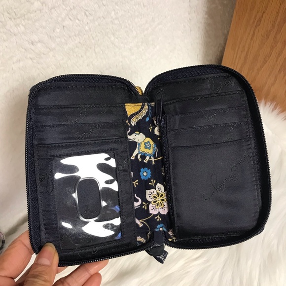 Vera Bradley Floral Wristlet in Black and Gold - Picture 3 of 3